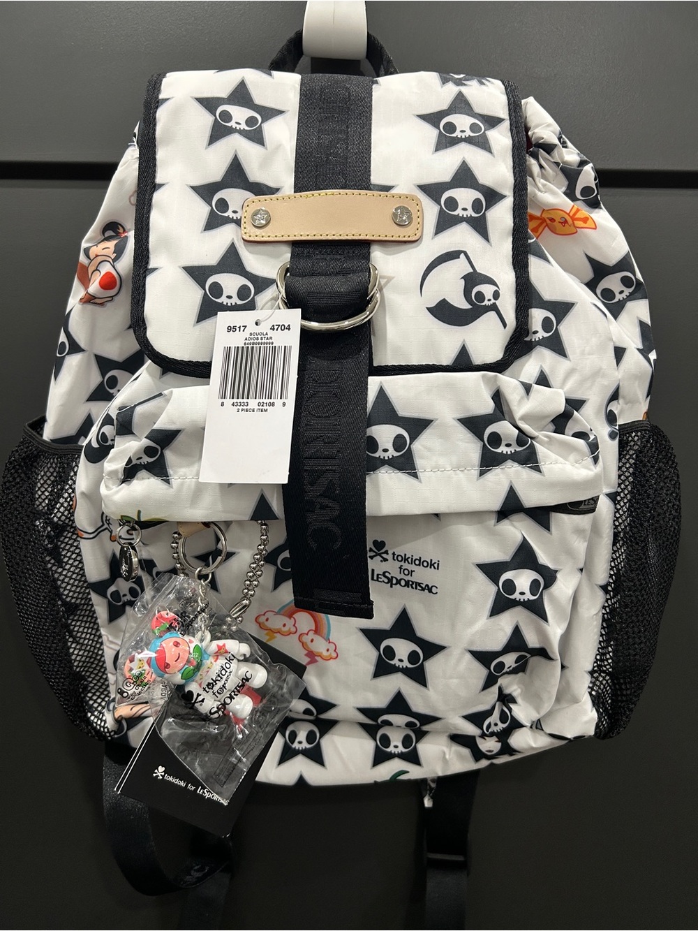 tokidoki x LeSportsac Scuola Backpack Knapsack Adios Star RARE
